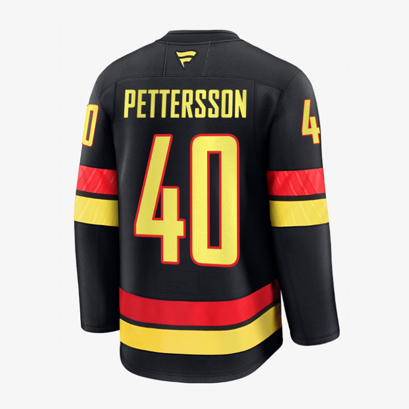 Vancouver Canucks Fanatics Authentic Pro Name &amp; Number Black Skate Jersey