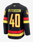 Vancouver Canucks Fanatics Premium Name & Number Black Skate Jersey