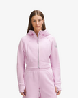 Vancouver Canucks // lululemon Ladies Scuba Cropped Orca Pink Full Zip Hoodie