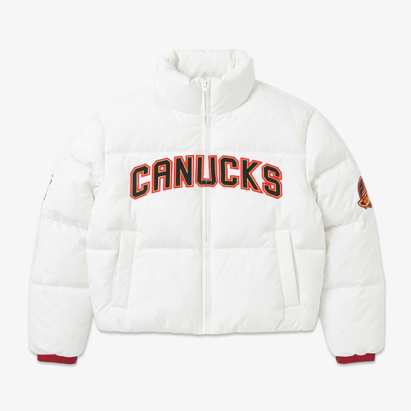 Vancouver Canucks Signature Collection Women Cropped Puffer