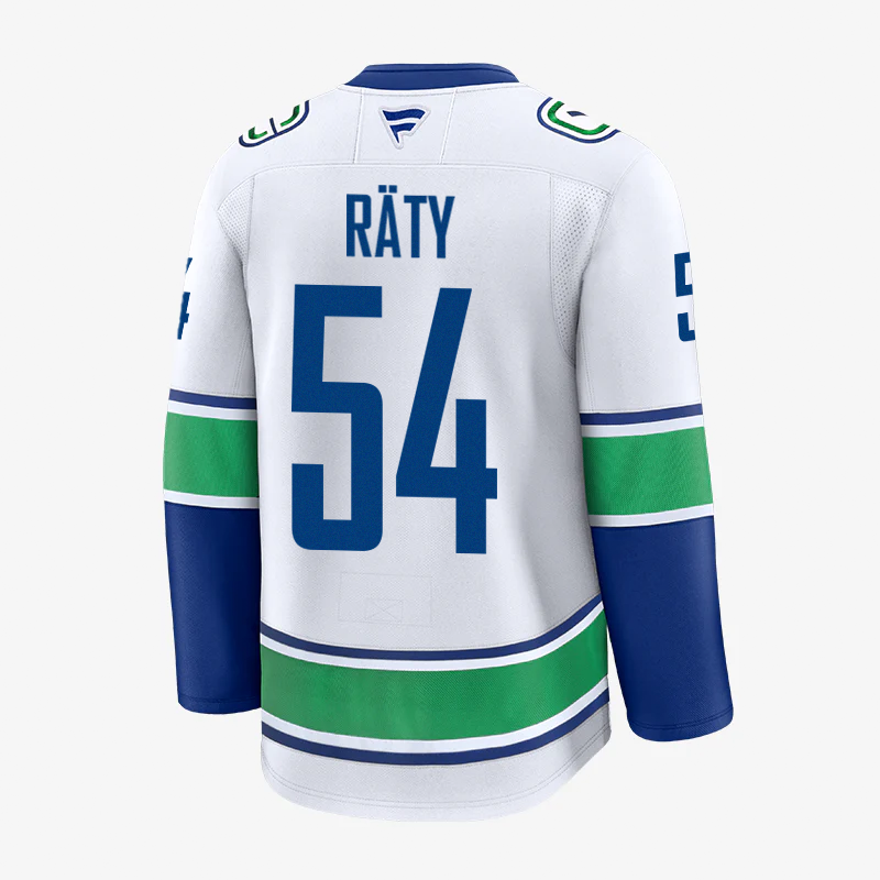 Vancouver Canucks Fanatics Premium Name &amp; Number Away Jersey