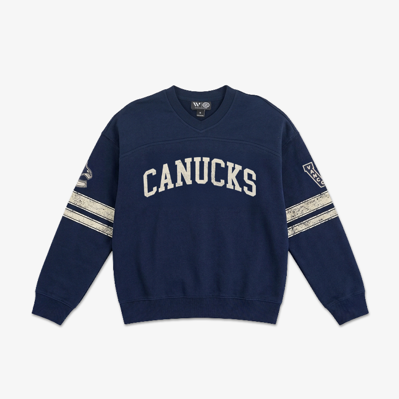 Vancouver Canucks Signature Collection Womens Heritage Crewneck