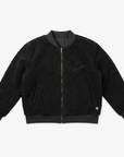 Vancouver Canucks Signature Collection Women's Reversible Sherpa Black Skate Bomber Jacket