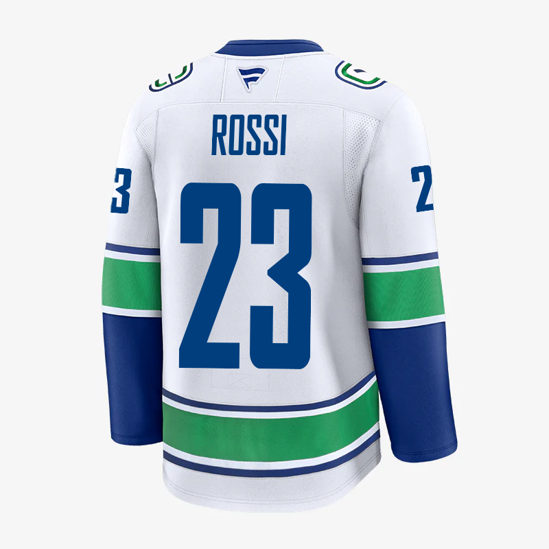 Vancouver Canucks Fanatics Premium Name &amp; Number Away Jersey