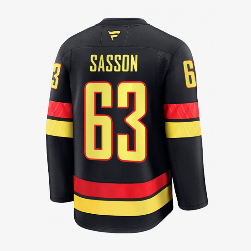 Vancouver Canucks Fanatics Authentic Pro Name &amp; Number Black Skate Jersey
