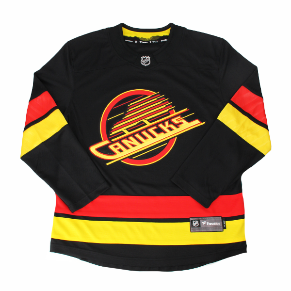 Vancouver Canucks Fanatics Custom Name &amp; Number Black Skate Jersey