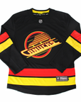 Vancouver Canucks Fanatics Custom Name & Number Black Skate Jersey