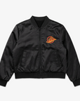 Vancouver Canucks Signature Collection Women's Reversible Sherpa Black Skate Bomber Jacket