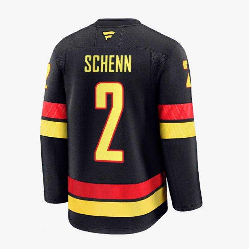 Vancouver Canucks Fanatics Authentic Pro Name &amp; Number Black Skate Jersey