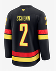 Vancouver Canucks Fanatics Authentic Pro Name & Number Black Skate Jersey