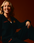 Vancouver Canucks Signature Collection Women's Heritage Black Cardigan