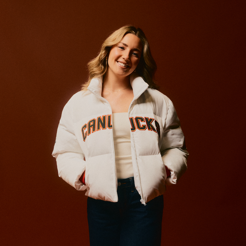 Vancouver Canucks Signature Collection Women Cropped Puffer