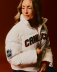 Vancouver Canucks Signature Collection Women Cropped Puffer