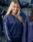 Vancouver Canucks Signature Collection Womens Cropped Zip Hoodie