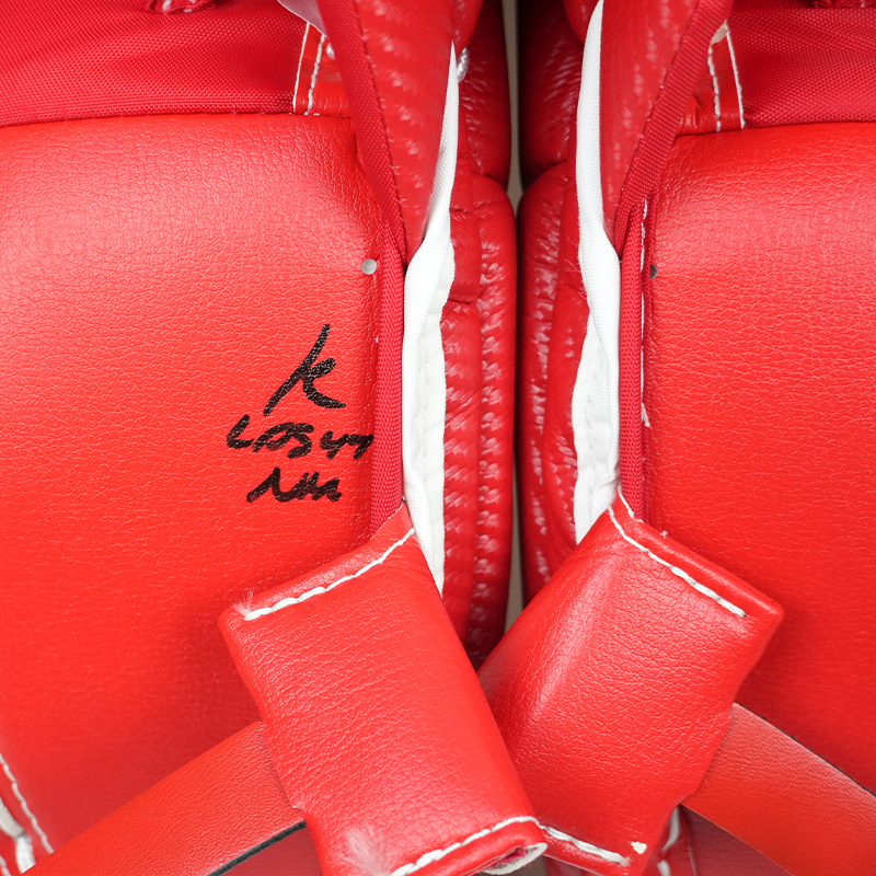 Artūrs Šilovs &#39;White Skate&#39; Used True Hzrdus Catalyst Goalie Set
