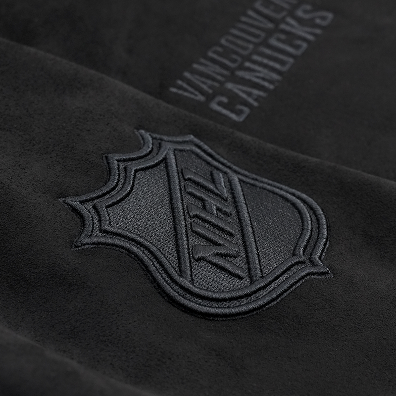 Vancouver Canucks Signature Collection Unisex Suede Bomber