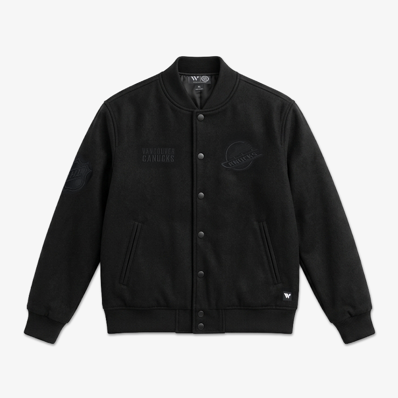 Vancouver Canucks Signature Collection Unisex Suede Bomber