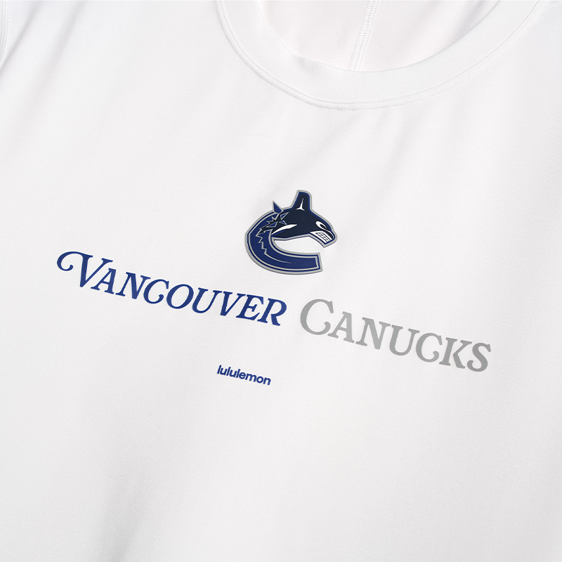 Vancouver Canucks x lululemon Premier white Orca T-Shirt