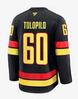 Vancouver Canucks Fanatics Authentic Pro Name & Number Black Skate Jersey