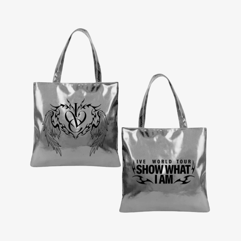 IVE Tribal Heart Crest Metallic Tote Bag