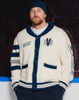 Vancouver Canucks Wild Collective Cream Millionaire Cardigan