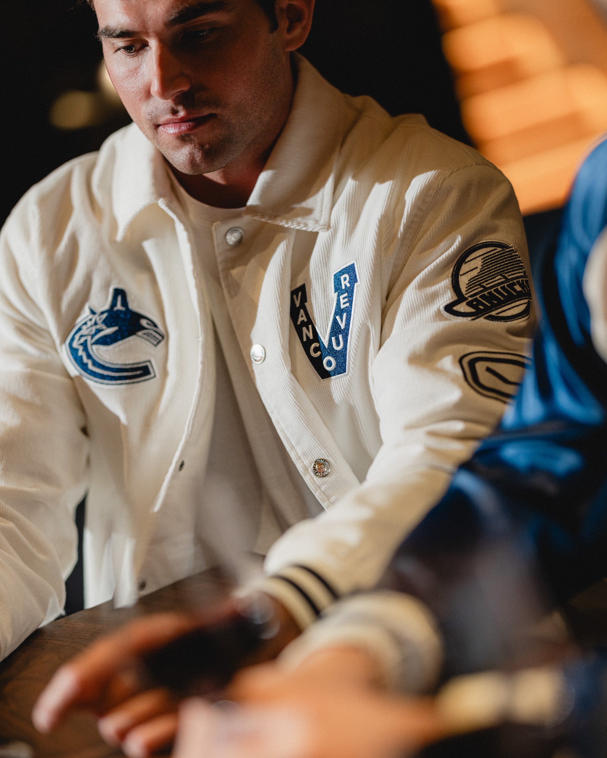 Vancouver Canucks Wild Collective Eras Logo Bomber