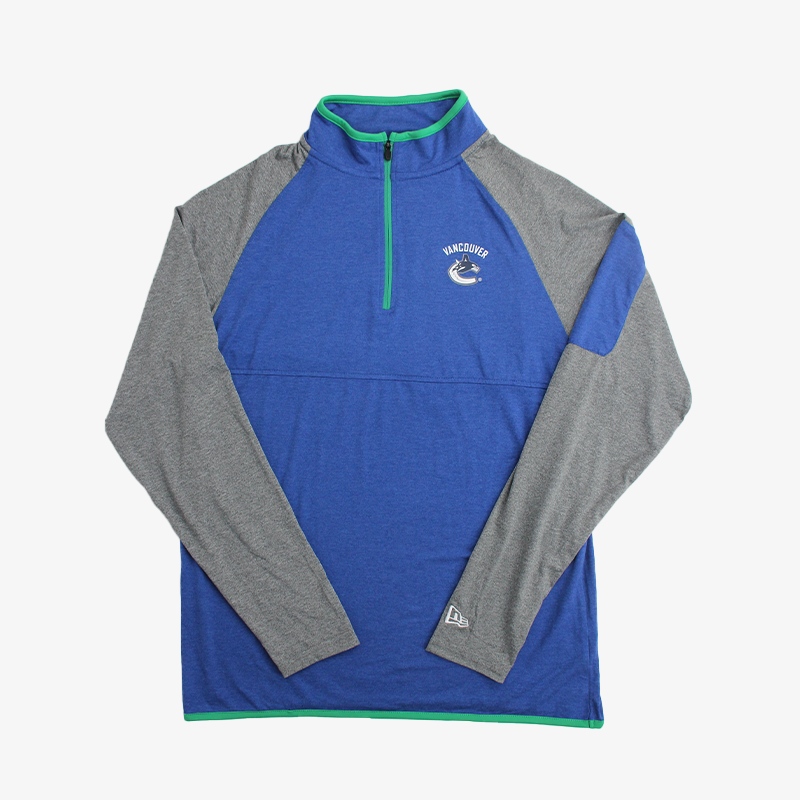 Vancouver Canucks New Era Poly Orca Blue 1/4 Zip – Vanbase