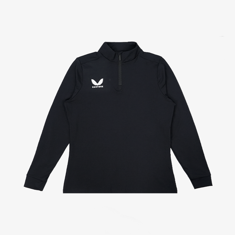 Vancouver Warriors Castore Women Black No Logo 1/4 Zip