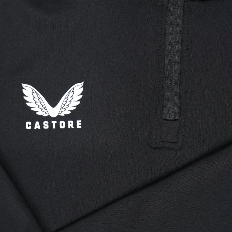 Vancouver Warriors Castore Women Black No Logo 1/4 Zip