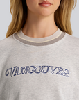 Vancouver Canucks x lululemon Women's Pacific Script Grey Orca Crewneck
