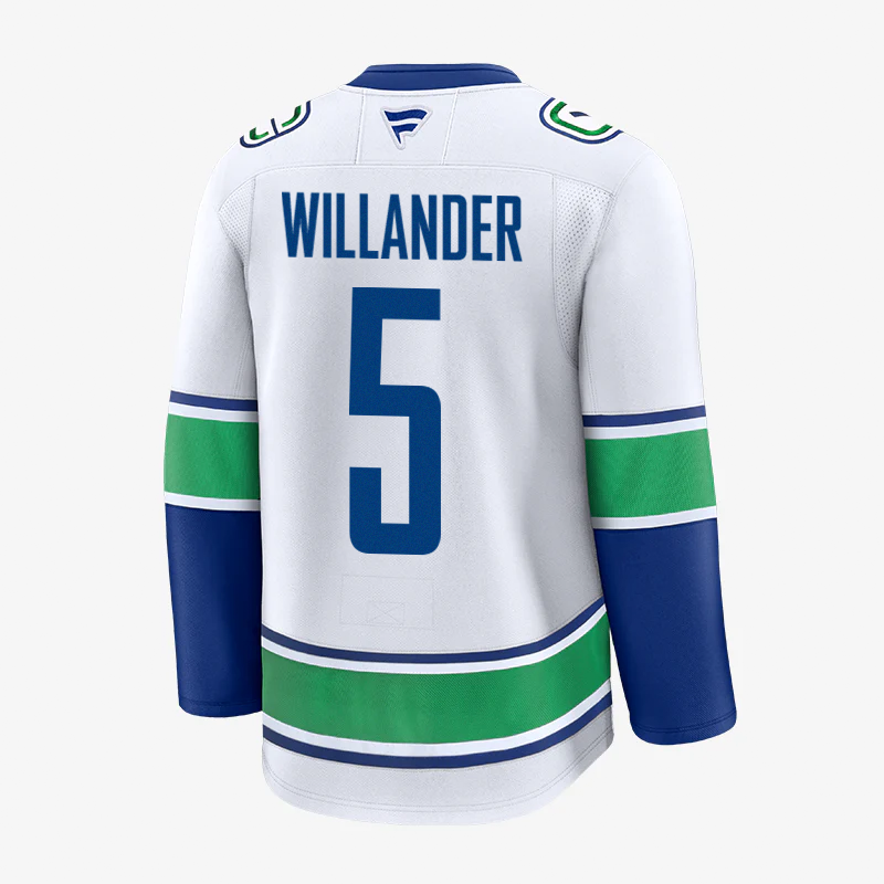 Vancouver Canucks Fanatics Premium Name &amp; Number Away Jersey