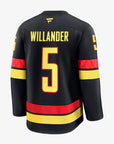 Vancouver Canucks Fanatics Authentic Pro Name & Number Black Skate Jersey