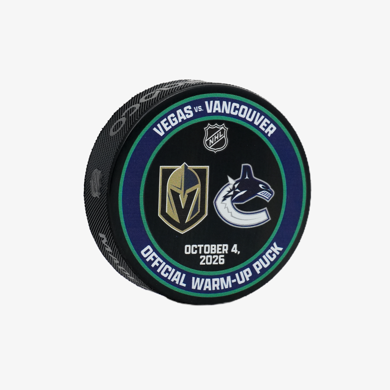 Vancouver Canucks 26/27 Official Warm-Up Puck (vs Vegas Golden Knights)