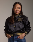 Vancouver Warriors Women's Crop Bomber Jacket