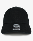 Vancouver Warriors 47 Brand Black on Black Hat