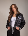 Vancouver Canucks Black Satin Orca Jacket