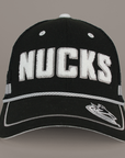 Vancouver Canucks Nucks Black Trucker Hat