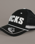 Vancouver Canucks Nucks Black Trucker Hat