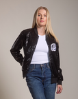 Vancouver Canucks Black Sequin Skate Jacket