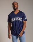 Vancouver Canucks Blue Baseball Jersey