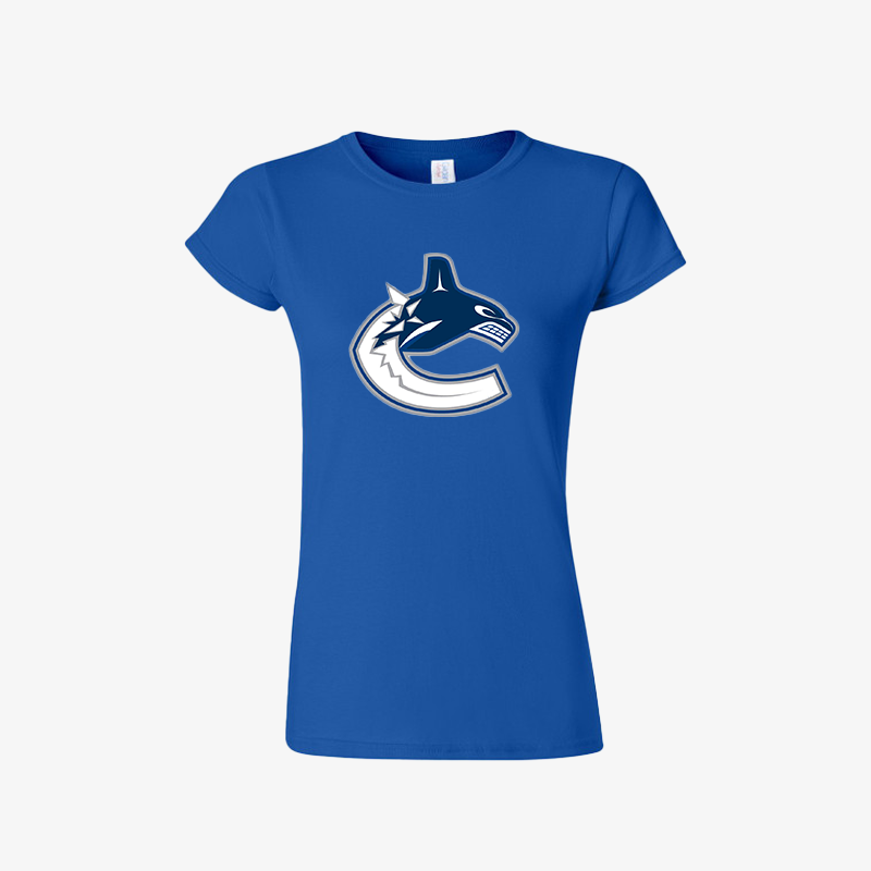 Vancouver Canucks Women's Primary Blue Orca Tee