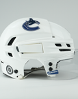 Brock Boeser CCM Super Tacks X Used White Helmet