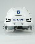 Brock Boeser CCM Super Tacks X Used White Helmet