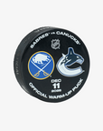 Vancouver Canucks 25/26 Official Warm-Up Puck (vs Buffalo Sabres)