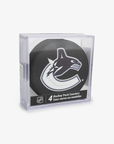 Vancouver Canucks Inglasco 4x Orca Coasters In Cube