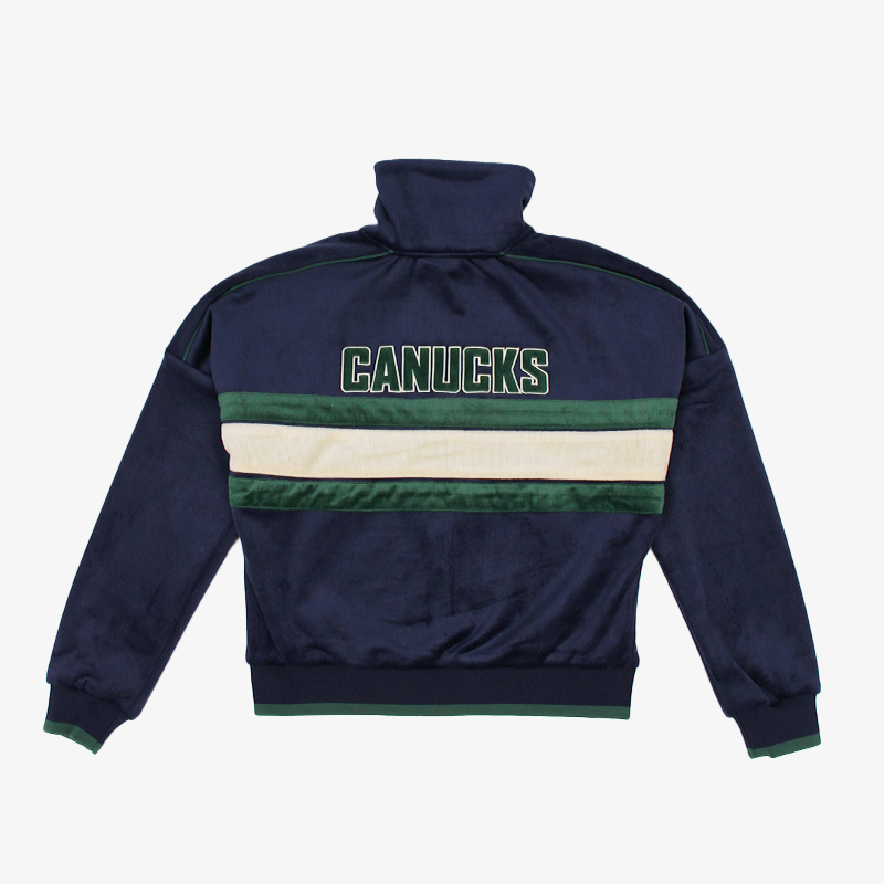 Vancouver Canucks Wild Collective Women&#39;s Millionaire Corduroy Zip-Up