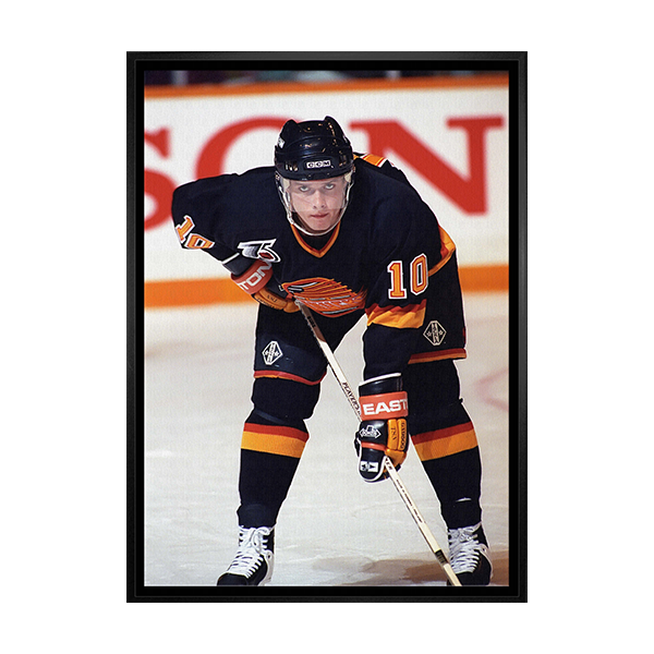 Vancouver Canucks Pavel Bure 20x29 Framed Canvas Face-Off