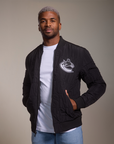 Vancouver Canucks Black Embossed Jacket