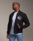 Vancouver Canucks Black Embossed Jacket