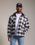 Vancouver Canucks Wild Collective Flannel Zip Shacket